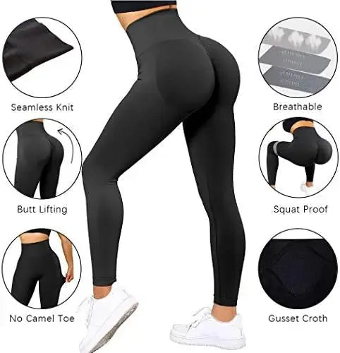 Leggings de gimnasio sin costuras para mujer - Fenizza