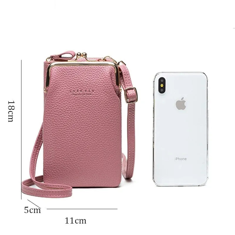 Bolso mini para mujer de cuero genuino 2 en 1 antirrobo - Fenizz